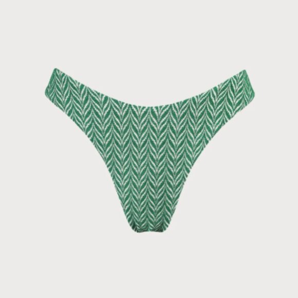 BERLOOK Green Geometric Textured Cut Out TOP AND BOTTOM 03 - Picture 7 of 12